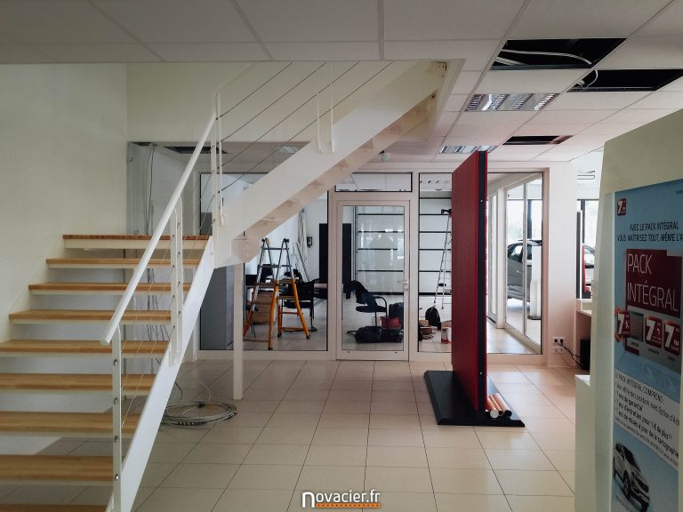 Escalier Quart Tournant Métallique d'Intérieur